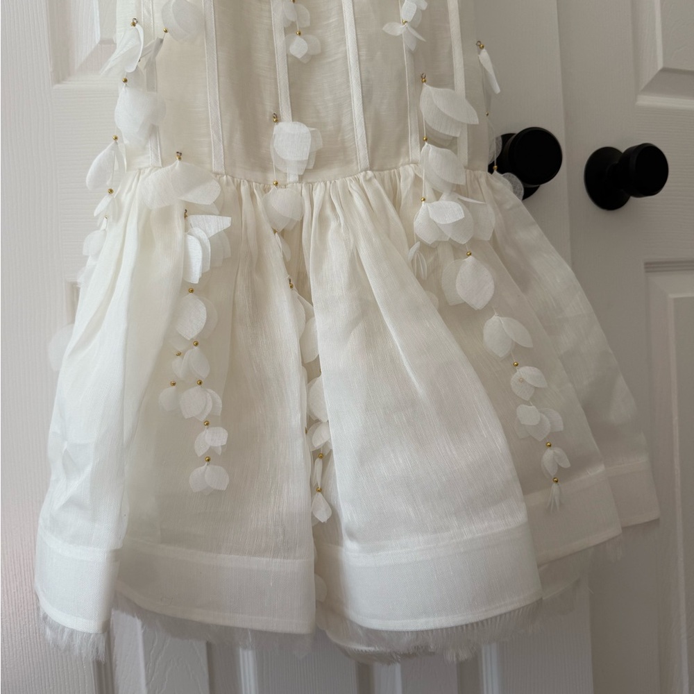 Zimmermann Botanica Petal Detailed Linen Silk Blend Dress NEW with tag - Picture 7 of 12